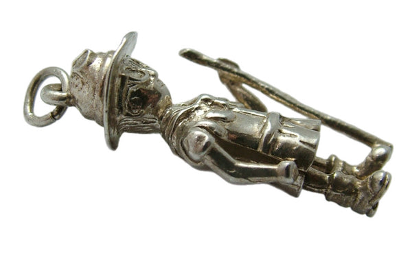 Large Vintage 1970's Silver Articulated Boy Scout Charm Silver Charm - Sandy's Vintage Charms