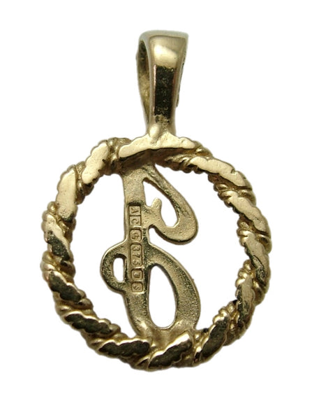 Vintage 1990’s Solid 9ct Gold Initial Letter "J" Charm HM 1992 Gold Charm - Sandy's Vintage Charms