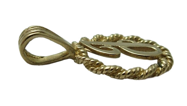 Vintage 1990’s Solid 9ct Gold Initial Letter "J" Charm HM 1992 Gold Charm - Sandy's Vintage Charms