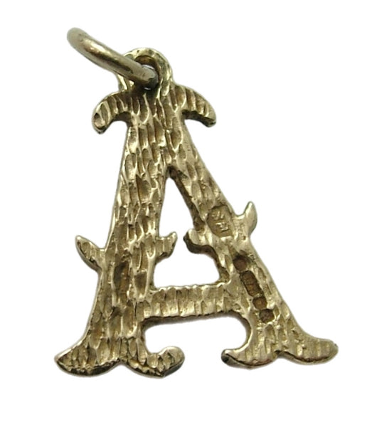 Vintage 1960’s Solid 9ct Gold Initial Letter "A" Charm HM 1968 Gold Charm - Sandy's Vintage Charms