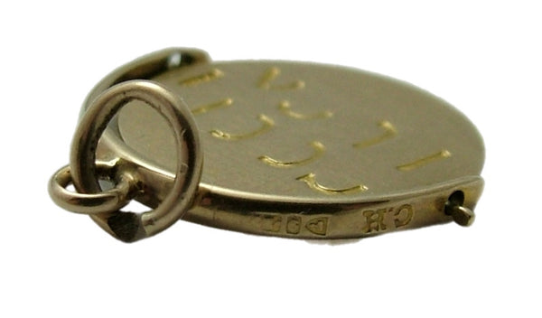 Vintage 1950's 9ct Gold “Good Luck” Spinner Charm Gold Charm - Sandy's Vintage Charms