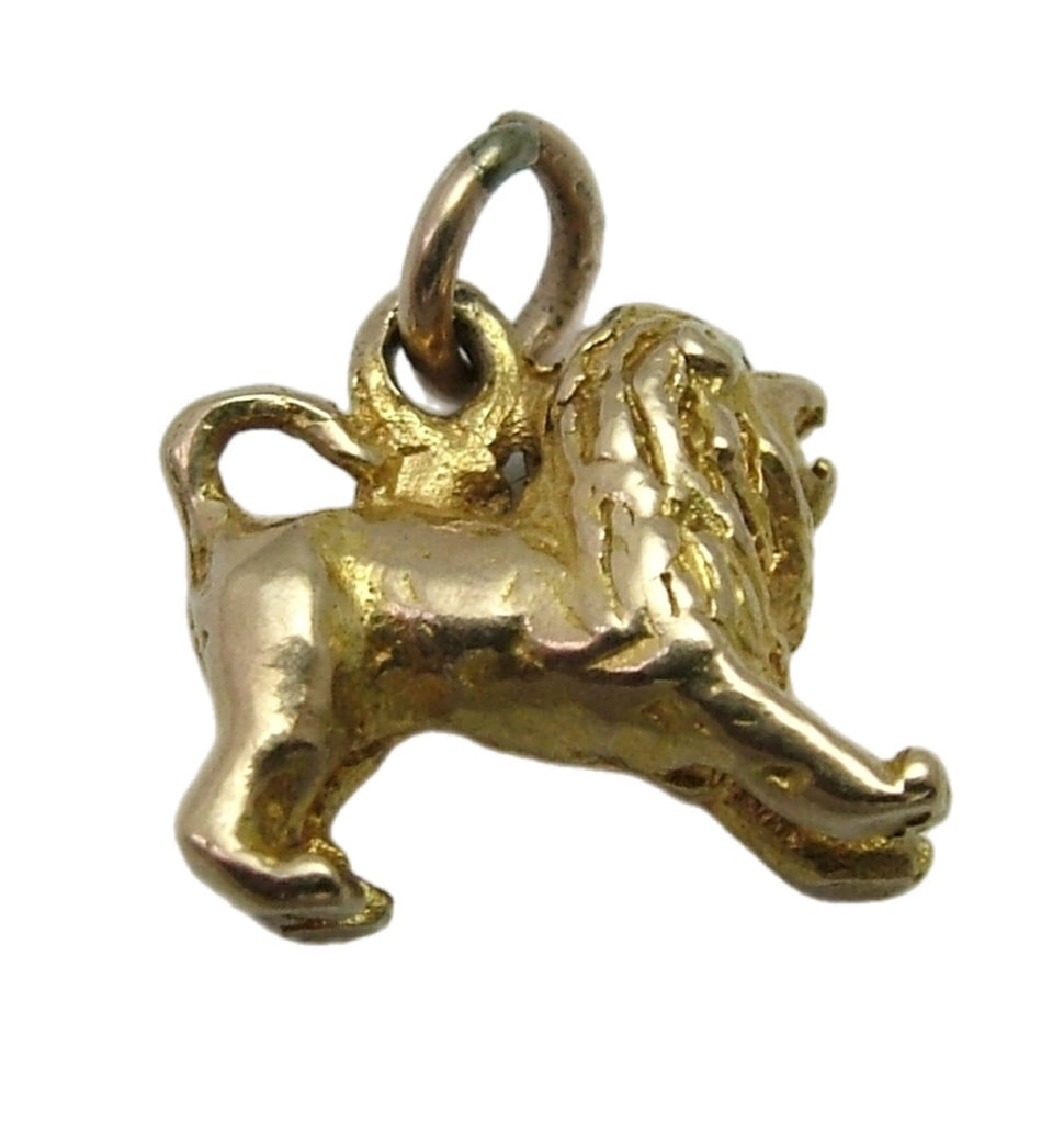 Small Vintage 1950's Solid 9ct Gold Lion Charm HM 1955 Gold Charm - Sandy's Vintage Charms