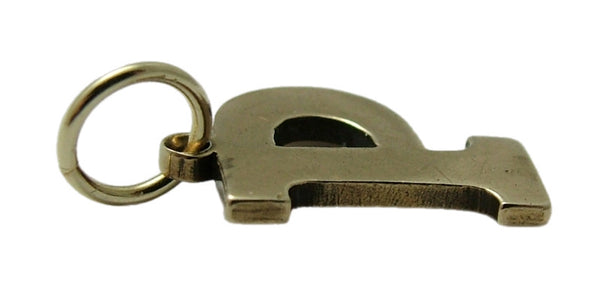 Vintage 1970’s Solid 9ct Gold Initial Letter "P" Charm HM 1976 Gold Charm - Sandy's Vintage Charms