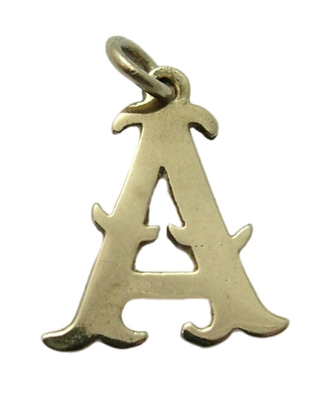 Vintage 1960’s Solid 9ct Gold Initial Letter "A" Charm HM 1968 Gold Charm - Sandy's Vintage Charms
