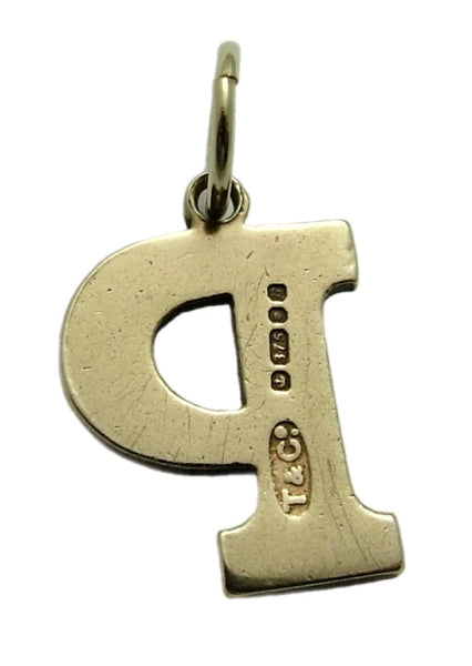 Vintage 1970’s Solid 9ct Gold Initial Letter "P" Charm HM 1976 Gold Charm - Sandy's Vintage Charms