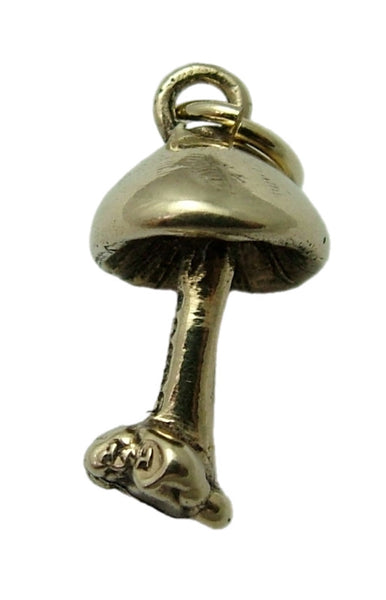 Small Vintage 1970’s Solid 9ct Gold Toadstool Charm HM 1978 Gold Charm - Sandy's Vintage Charms