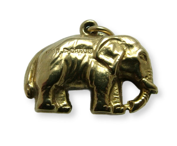 Vintage 1950's 9ct Gold Hollow Elephant Charm HM 1959 Gold Charm - Sandy's Vintage Charms