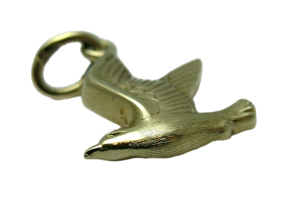 Vintage 1990's 14ct 14k Gold Seagull Charm Gold Charm - Sandy's Vintage Charms