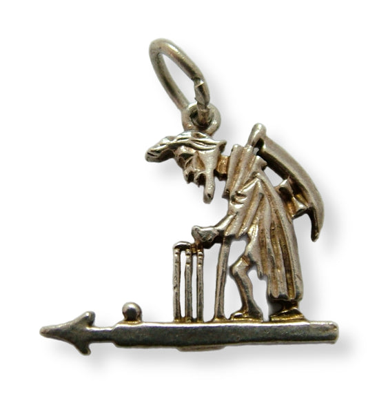 Vintage 1960's Silver Old Father Time Weather Vane Charm From Lord’s Cricket Ground Silver Charm - Sandy's Vintage Charms