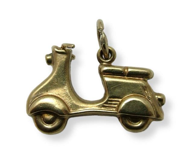 Vintage 1960's 9ct Gold Hollow Scooter Charm HM 1966 Gold Charm - Sandy's Vintage Charms