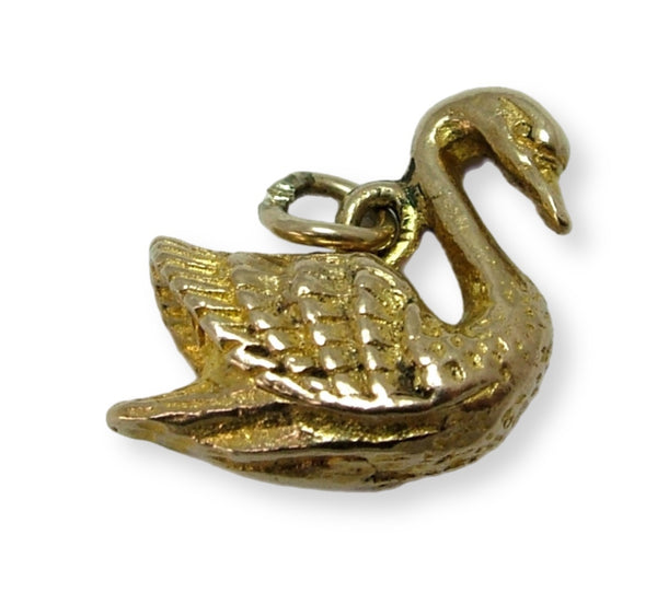 Vintage 1960's Solid 9ct Gold Swan Charm HM 1962 Gold Charm - Sandy's Vintage Charms