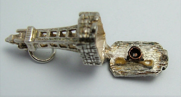 Vintage 1970's Silver Opening Blackpool Tower Charm Enamel Bucket & Spade Inside Silver Charm - Sandy's Vintage Charms
