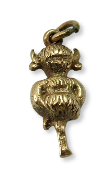 Vintage 1960's Solid 9ct Gold Lincoln Imp Charm HM 1964 Gold Charm - Sandy's Vintage Charms