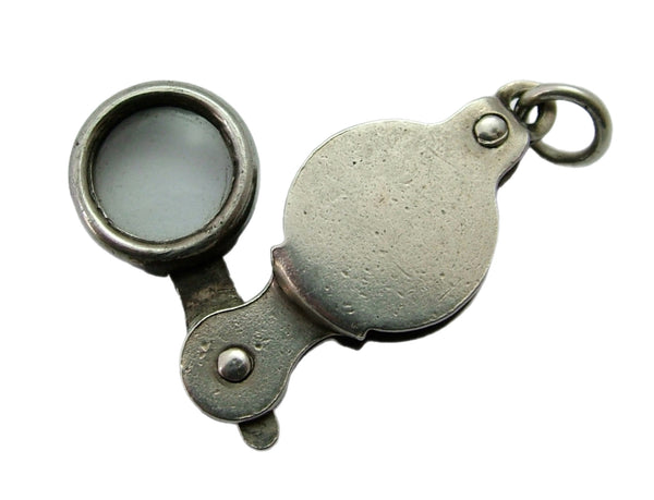 Vintage 1960's Silver Miniature Working Jewellers Loupe Magnifying Charm Silver Charm - Sandy's Vintage Charms