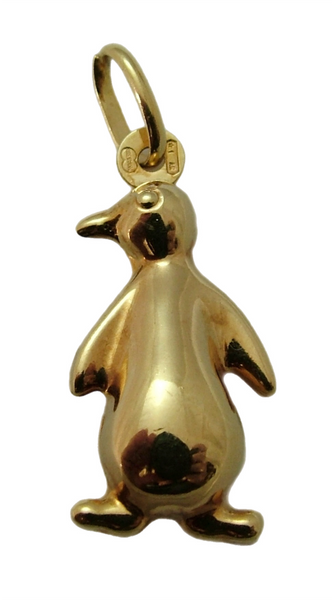 Vintage 1980's 9ct Gold Hollow Penguin Charm Gold Charm - Sandy's Vintage Charms
