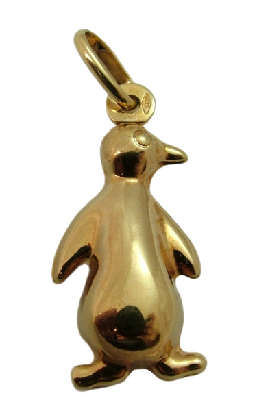 Vintage 1980's 9ct Gold Hollow Penguin Charm Gold Charm - Sandy's Vintage Charms