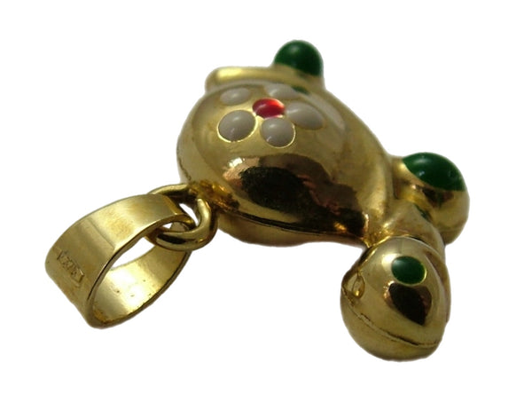 Vintage 1980's Italian 9ct Gold & Enamel Tortoise Charm Gold Charm - Sandy's Vintage Charms