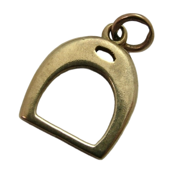 Small Vintage 1950's Solid 9ct Gold Stirrup Charm Gold Charm - Sandy's Vintage Charms