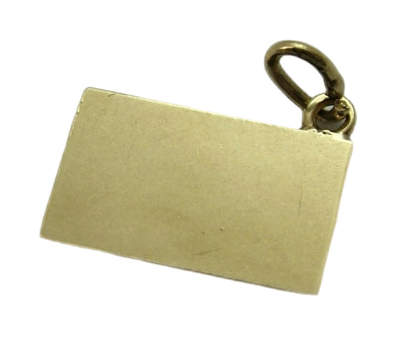 Vintage 1950’s 14ct 14k Gold & Red Enamel “365 Happy Days” Letter Charm Gold Charm - Sandy's Vintage Charms