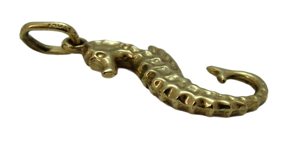 Vintage 1980's Hollow 9ct Gold Seahorse Charm Gold Charm - Sandy's Vintage Charms