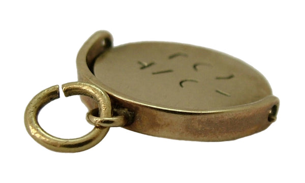 Vintage 1960's 9ct Gold “I Love You” Spinner Charm HM 1964 Gold Charm - Sandy's Vintage Charms