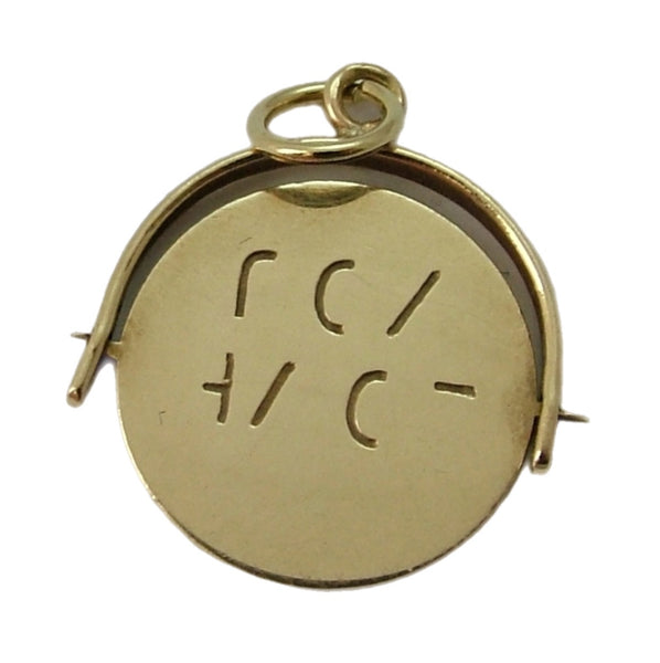Vintage 1960's 9ct Gold “I Love You” Spinner Charm HM 1963 Gold Charm - Sandy's Vintage Charms