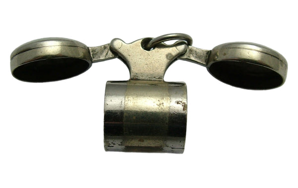 Antique c1920s Metal Magnifying Glass Charm or Fob Antique Charm - Sandy's Vintage Charms