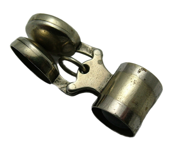 Antique c1920s Metal Magnifying Glass Charm or Fob Antique Charm - Sandy's Vintage Charms