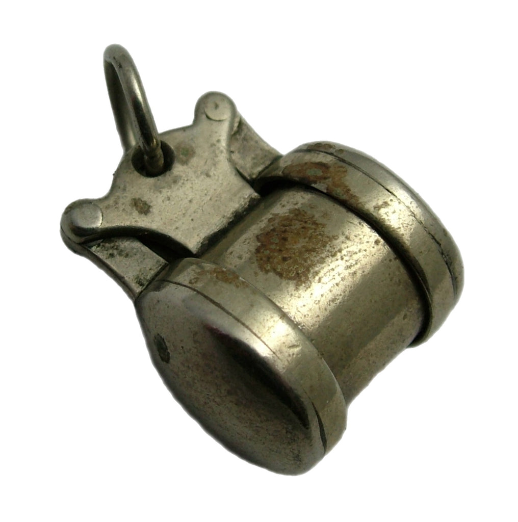 Antique c1920s Metal Magnifying Glass Charm or Fob Antique Charm - Sandy's Vintage Charms