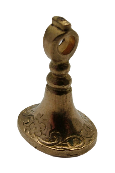 Antique Victorian Gilded Metal Fob Seal Charm “Thomas” Antique Charm - Sandy's Vintage Charms
