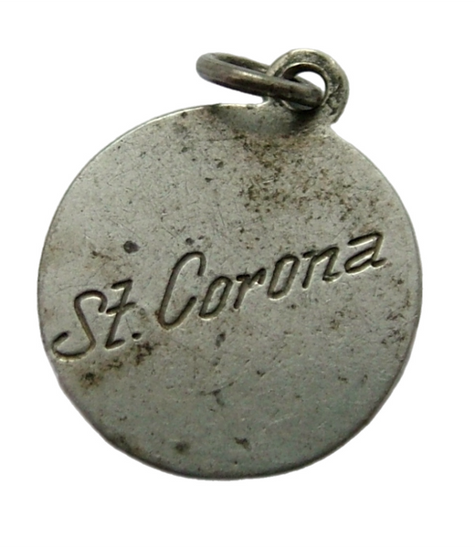 Antique c1920’s European Silver & Green Enamel Lucky Star Charm Enamel Charm - Sandy's Vintage Charms