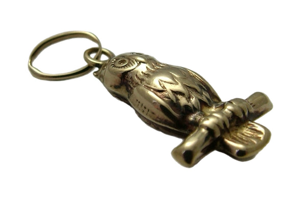 Vintage 1950's/60’s 9ct Gold Hollow Owl Charm
