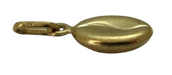 Small Vintage 1980's Hollow 9ct Gold Coffee Bean Charm