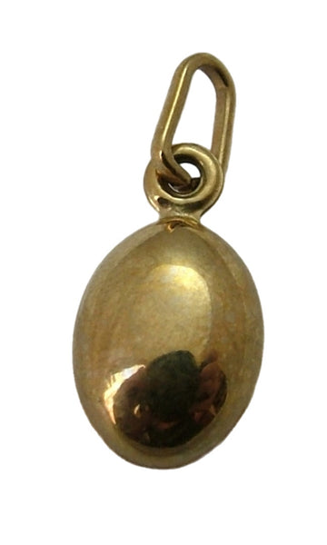 Small Vintage 1980's Hollow 9ct Gold Coffee Bean Charm