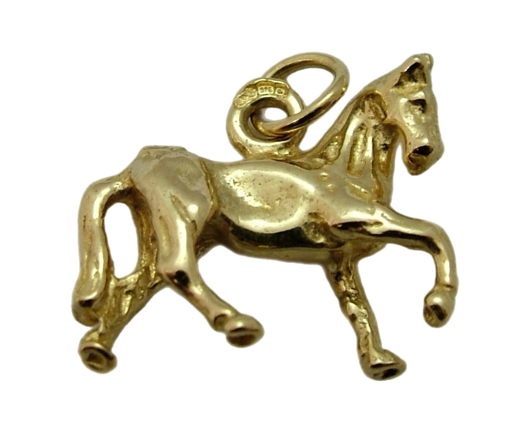Vintage 1990's Solid 9ct Gold Horse Charm