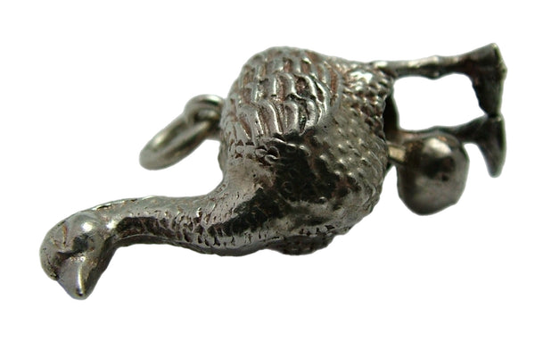 Large Vintage 1960's Articulated Silver Goose Charm That Lays an Egg Silver Charm - Sandy's Vintage Charms