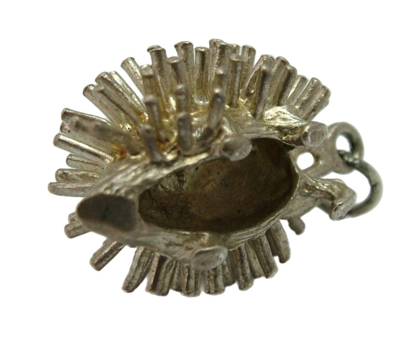 Vintage 1970's Solid Silver Hedgehog Charm Silver Charm - Sandy's Vintage Charms