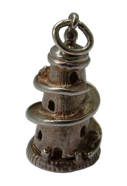 Vintage 1970's Silver Opening Helter Skelter Charm Girl with Mat Inside Silver Charm - Sandy's Vintage Charms
