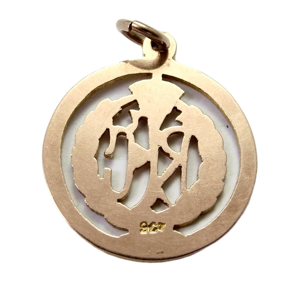 Antique WWI Solid 9ct Rose Gold Royal Flying Corp Medal Fob Charm Antique Charm - Sandy's Vintage Charms