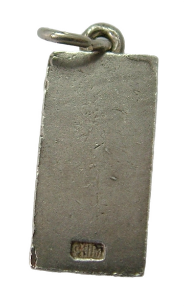 Vintage 1970's Solid Silver CHIM Miniature Bar or Ingot Charm HM 1977 Silver Charm - Sandy's Vintage Charms