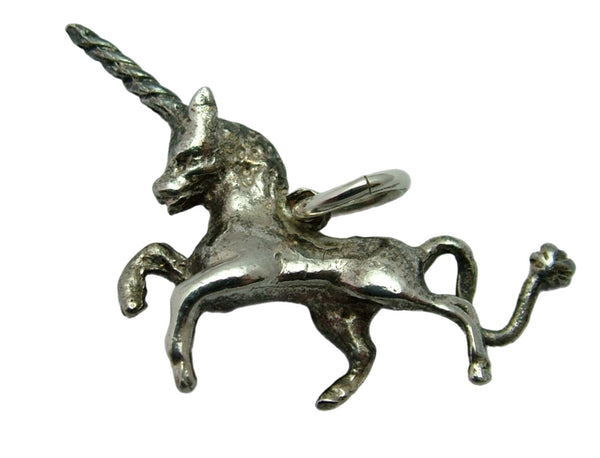Vintage 1980's Solid Silver Unicorn Charm Silver Charm - Sandy's Vintage Charms