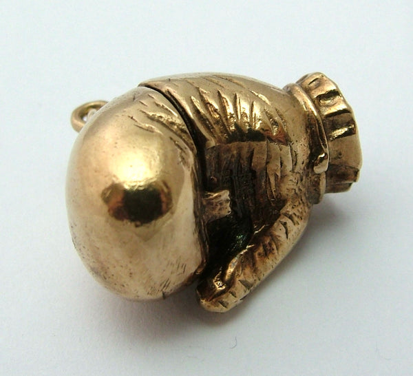 Large Vintage 1970's Solid 9ct Gold Opening Boxing Glove Charm Boxers Inside Gold Charm - Sandy's Vintage Charms