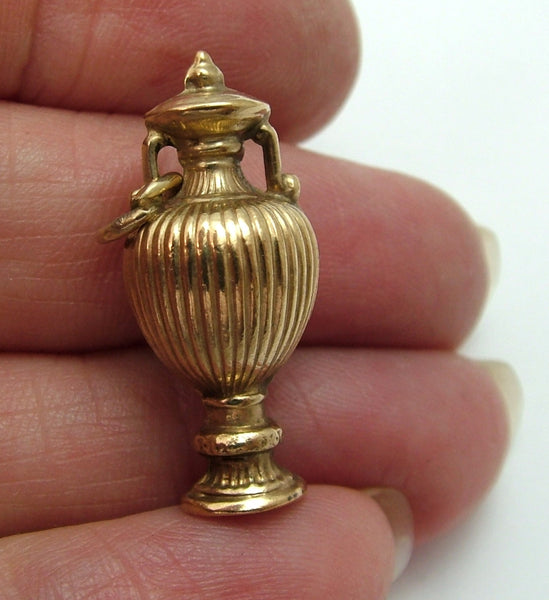Vintage 1970’s Hollow 9ct Gold Amphora Type Vase Charm HM 1977 Gold Charm - Sandy's Vintage Charms