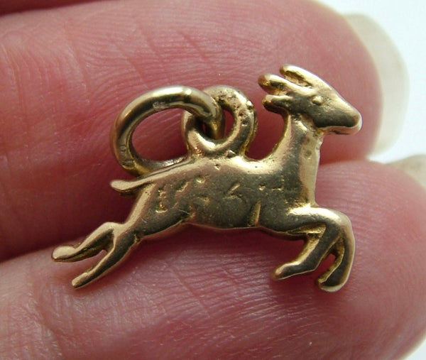 Vintage 1950's Solid 9ct Gold Gazelle or Deer Charm Gold Charm - Sandy's Vintage Charms