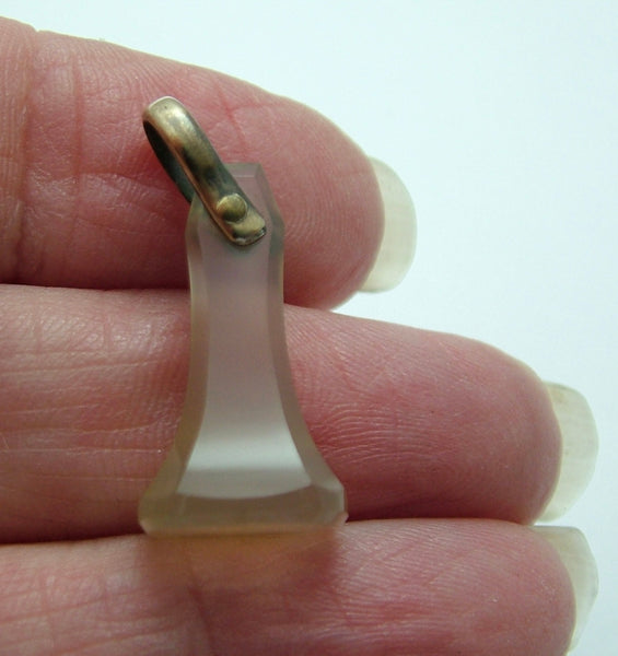 Antique Victorian c1890 15ct Gold & Chalcedony Fob Seal Charm