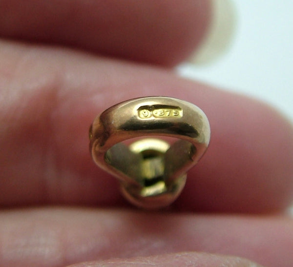 Antique Edwardian c1905 Solid 9ct Rose Gold Dog Clip Fastener - For Hanging Fobs & Charms