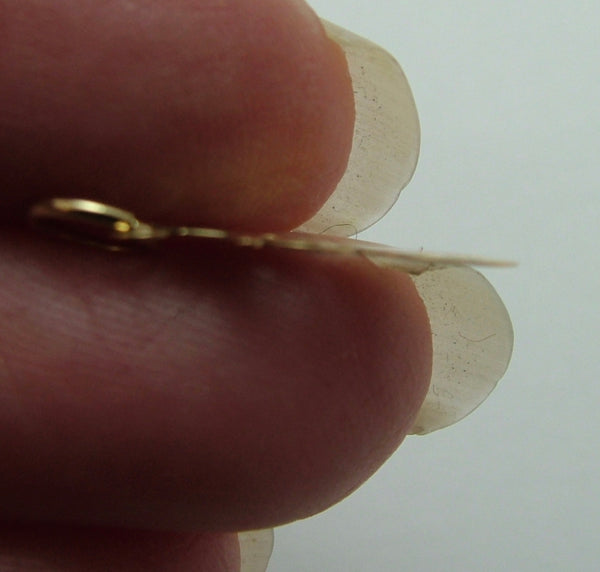 Small Modern Secondhand 9ct Gold & Enamel Snowman Charm