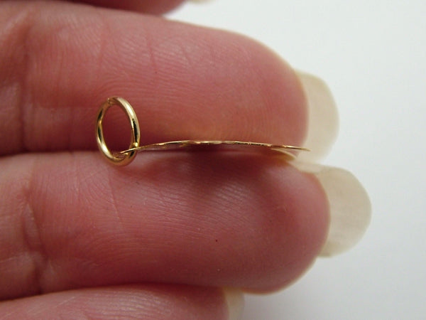 Small Modern Secondhand 9ct Gold & Enamel Gingerbread Charm