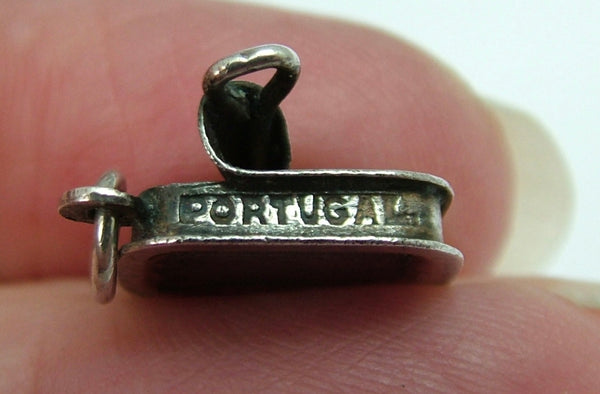 Small Vintage 1950's Portuguese Silver Charm of a Tin of Sardines Silver Charm - Sandy's Vintage Charms