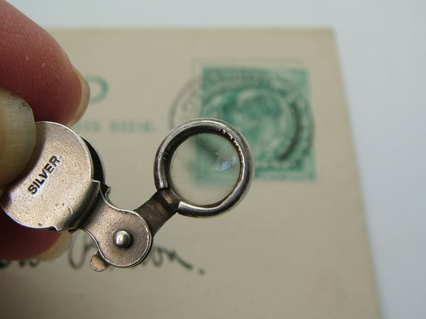 Vintage 1960's Silver Miniature Working Jewellers Loupe Magnifying Charm Silver Charm - Sandy's Vintage Charms